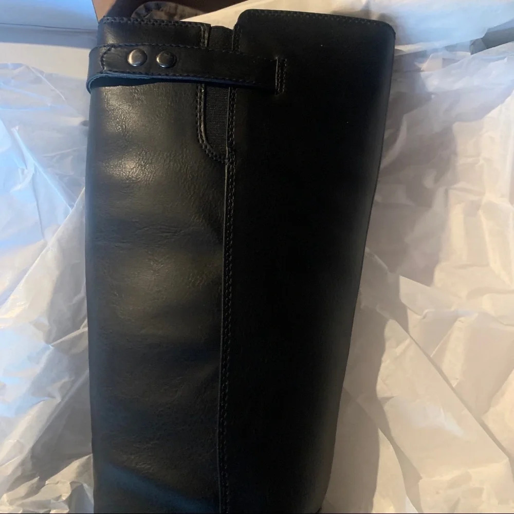 Natural Soul Blair Black Tall Ridding Boot Comfort - Picture 5 of 8